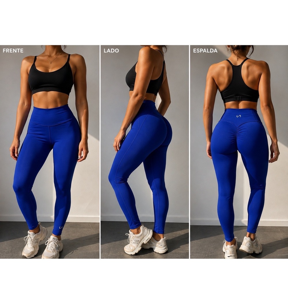 TLF Apparel Royal Blue High Waisted Scrunch Butt Gym Leggings Size M